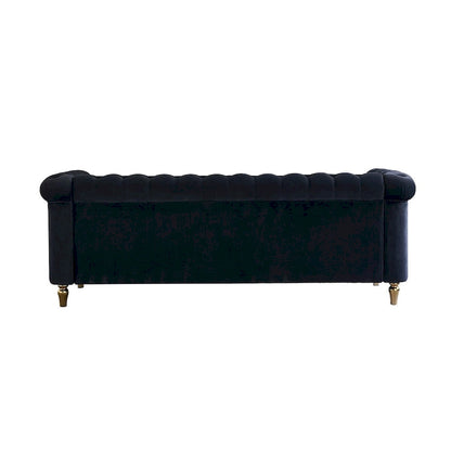Modern Style Velvet Sofa 84.65 inch for Living Room