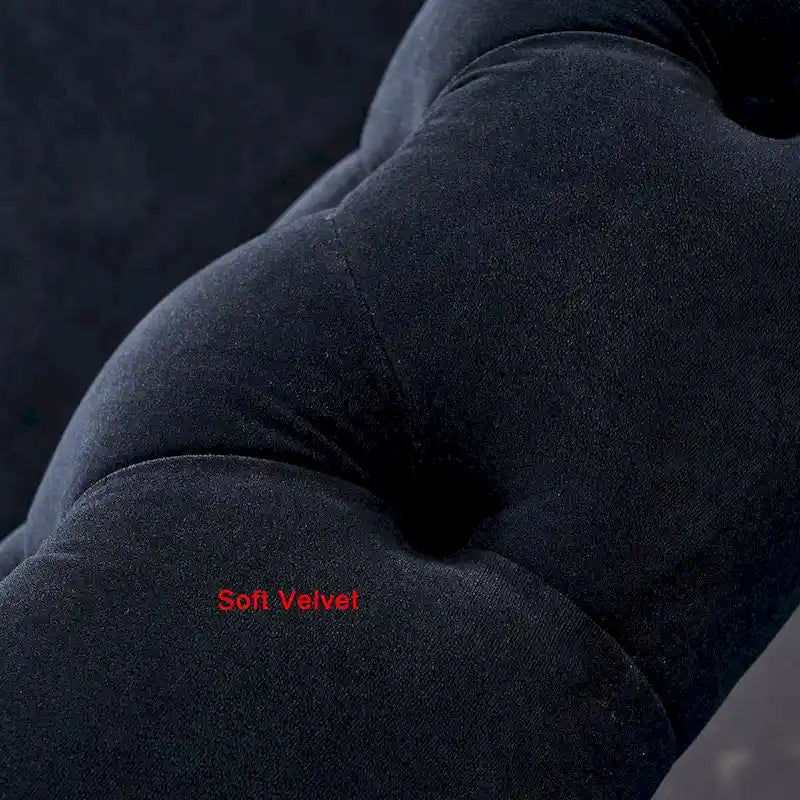 Modern Style Velvet Sofa 84.65 inch for Living Room