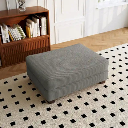 Sofa Corduroy Ottoman with Soild Wood