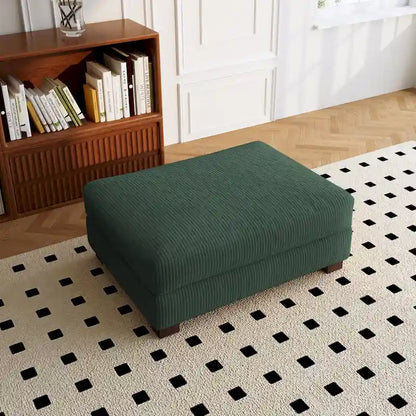Sofa Corduroy Ottoman with Soild Wood