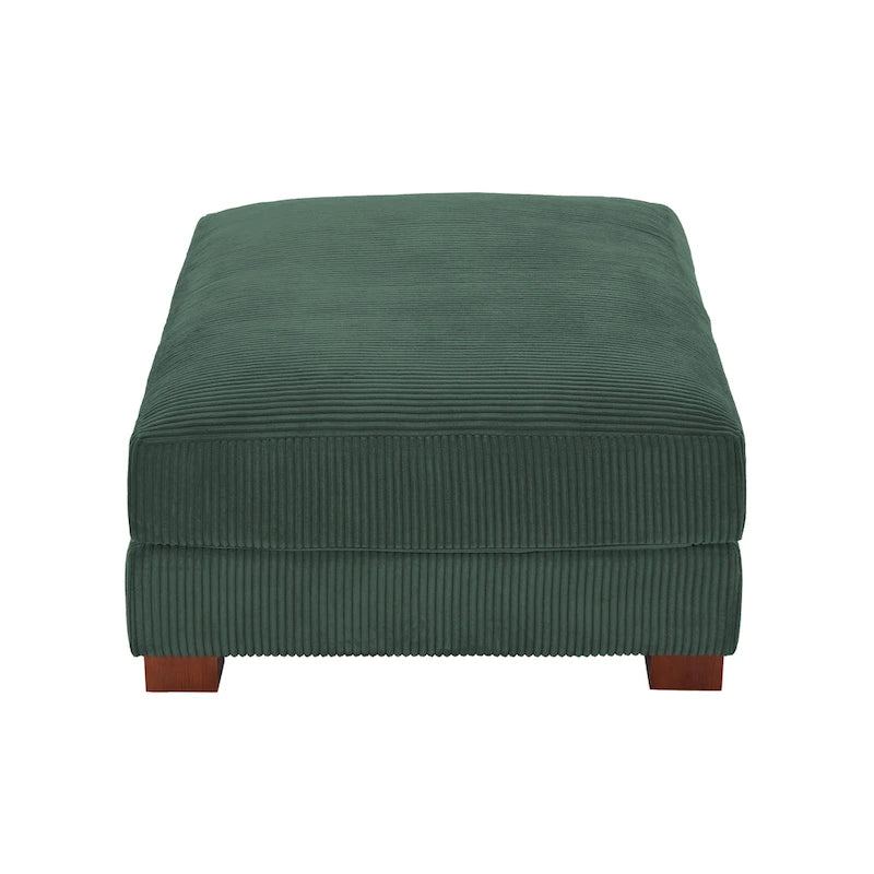 Sofa Corduroy Ottoman with Soild Wood