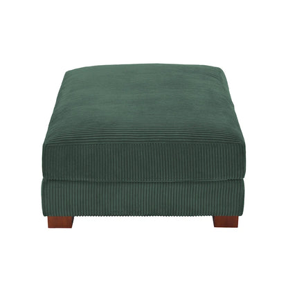Sofa Corduroy Ottoman with Soild Wood