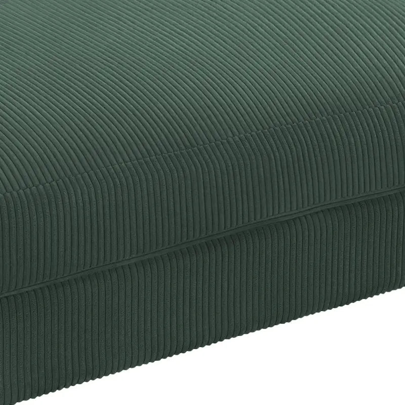 Sofa Corduroy Ottoman with Soild Wood