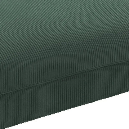 Sofa Corduroy Ottoman with Soild Wood