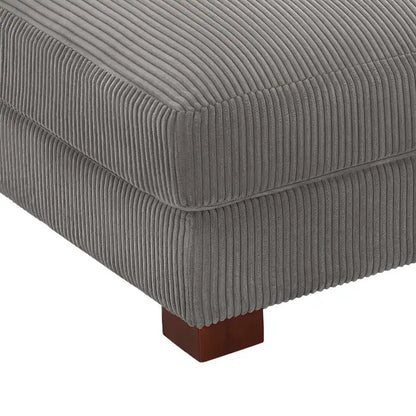 Sofa Corduroy Ottoman with Soild Wood