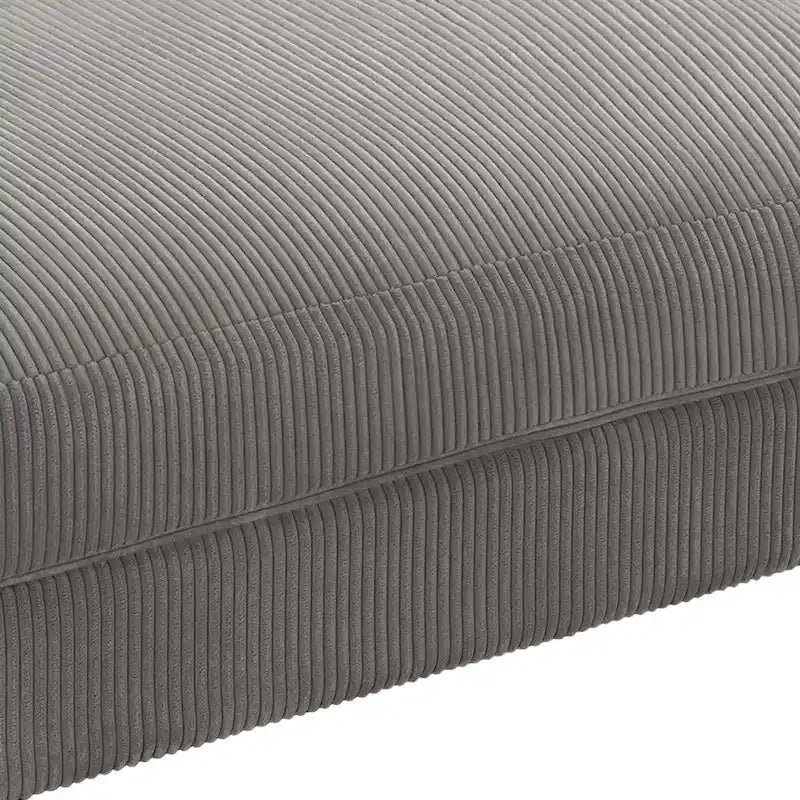 Sofa Corduroy Ottoman with Soild Wood