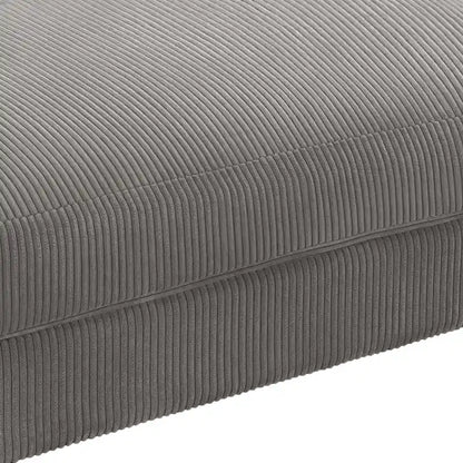 Sofa Corduroy Ottoman with Soild Wood