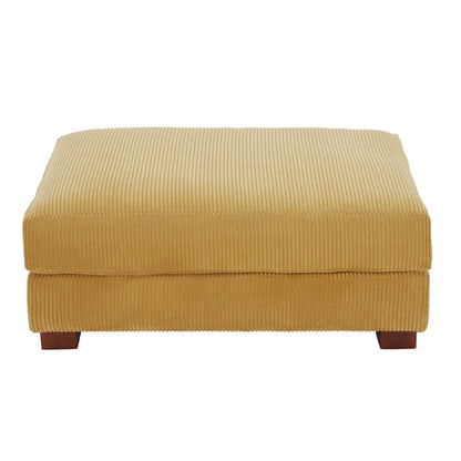 Sofa Corduroy Ottoman with Soild Wood