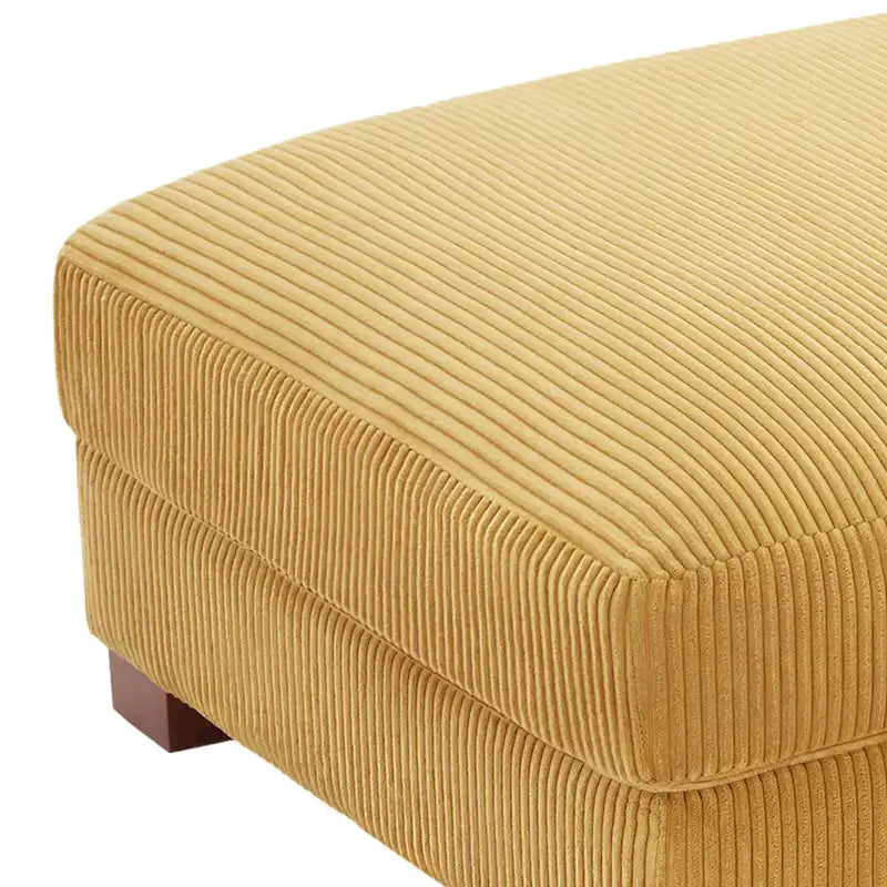 Sofa Corduroy Ottoman with Soild Wood