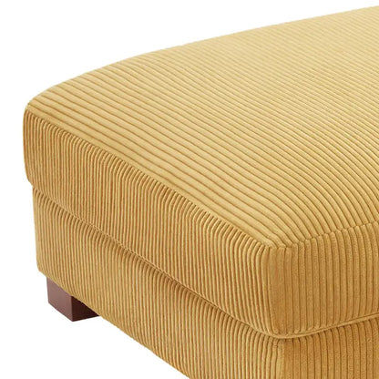 Sofa Corduroy Ottoman with Soild Wood