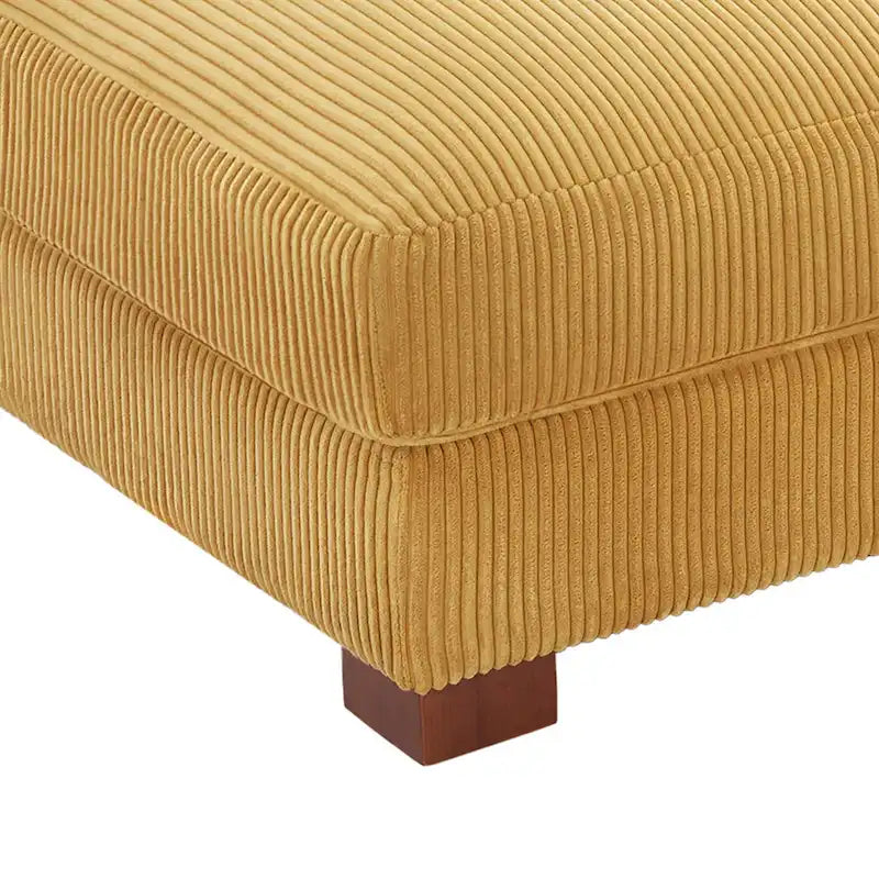 Sofa Corduroy Ottoman with Soild Wood