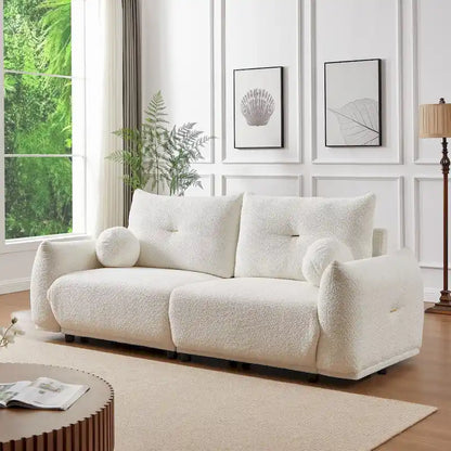 Lamb's wool 2-seater sofa