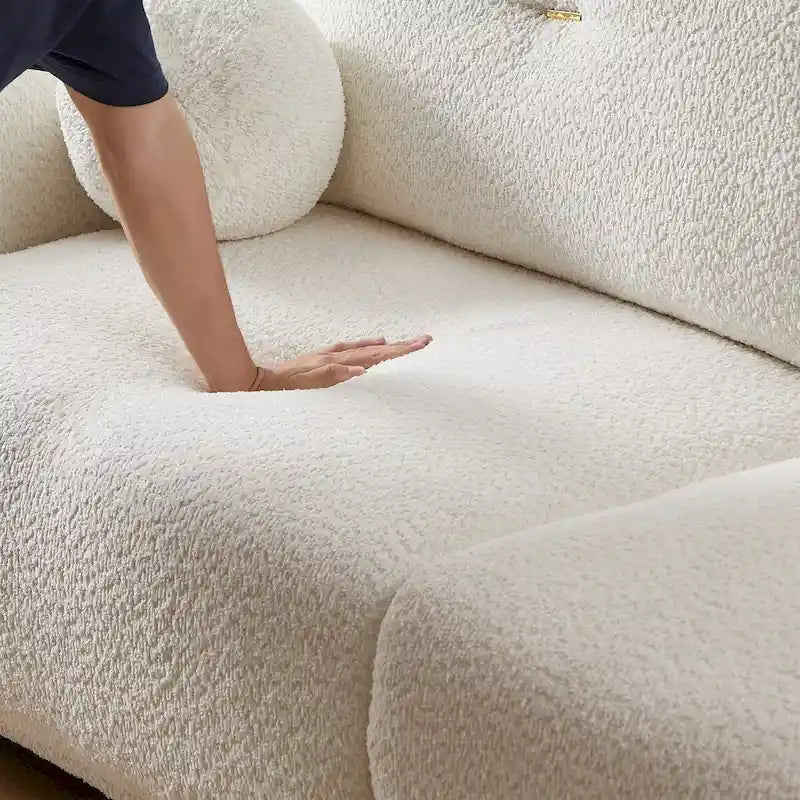 Lamb's wool 2-seater sofa