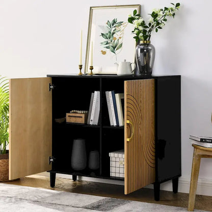 Most comfortable storage cabinet with doors and shelves, modern MDF feature cabinet with adjustable shelves