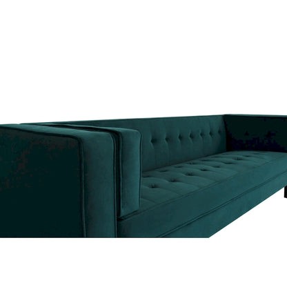 Viola Velvet Cushion 3-Seater Sofa Couch by Christopher Knight Home
