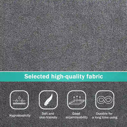 Modern 3-Piece Sectional Sofa, L Shape Upholstered Couch with 3 Pillows