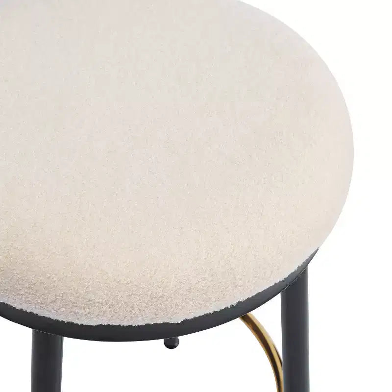 Christopher Knight Home Altrium 24.75 Modern Upholstered Iron Frame Counter Stools with Footrest
