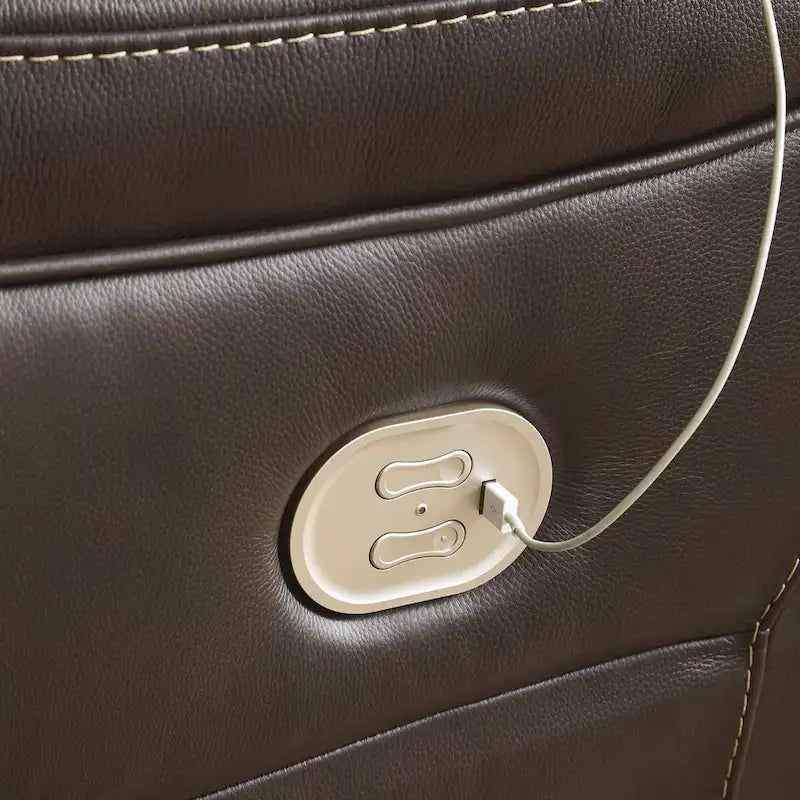 Signature Design by Ashley Dunleith Brown 5-Piece Power Reclining Sectional - 123 W x 123 D x 43 H