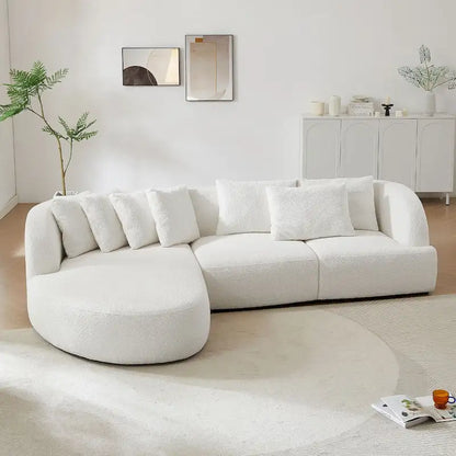 Boucle sofa,Modular Sectional Couch for Living Room Apartment Lounge,Free Combination