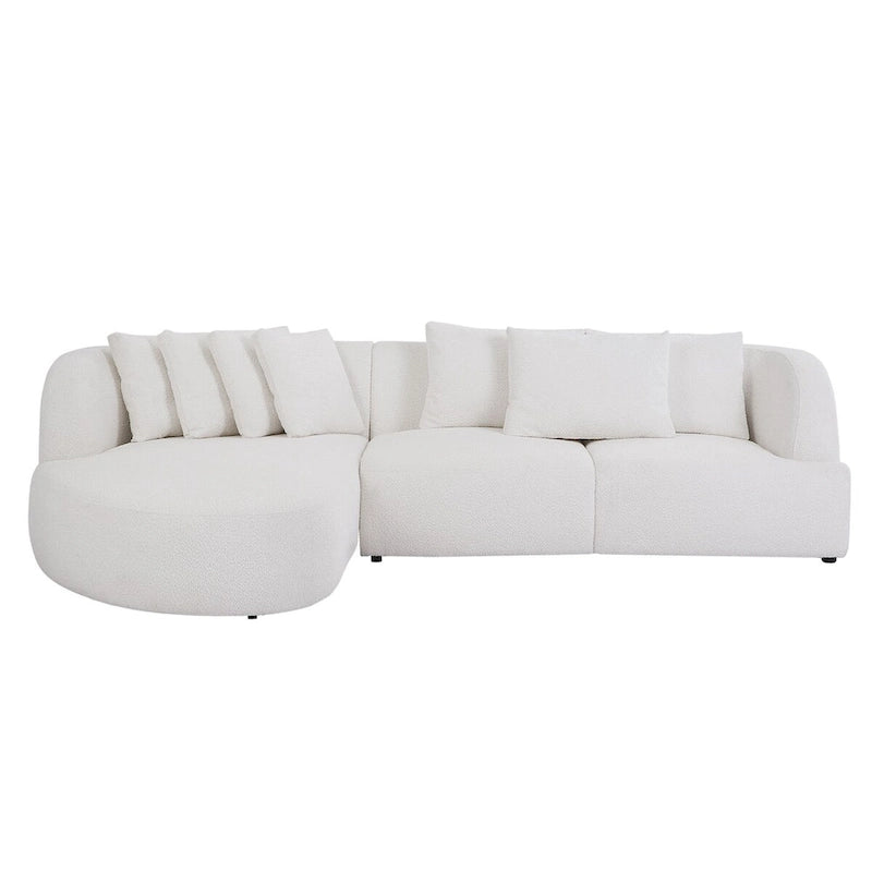 Boucle sofa,Modular Sectional Couch for Living Room Apartment Lounge,Free Combination