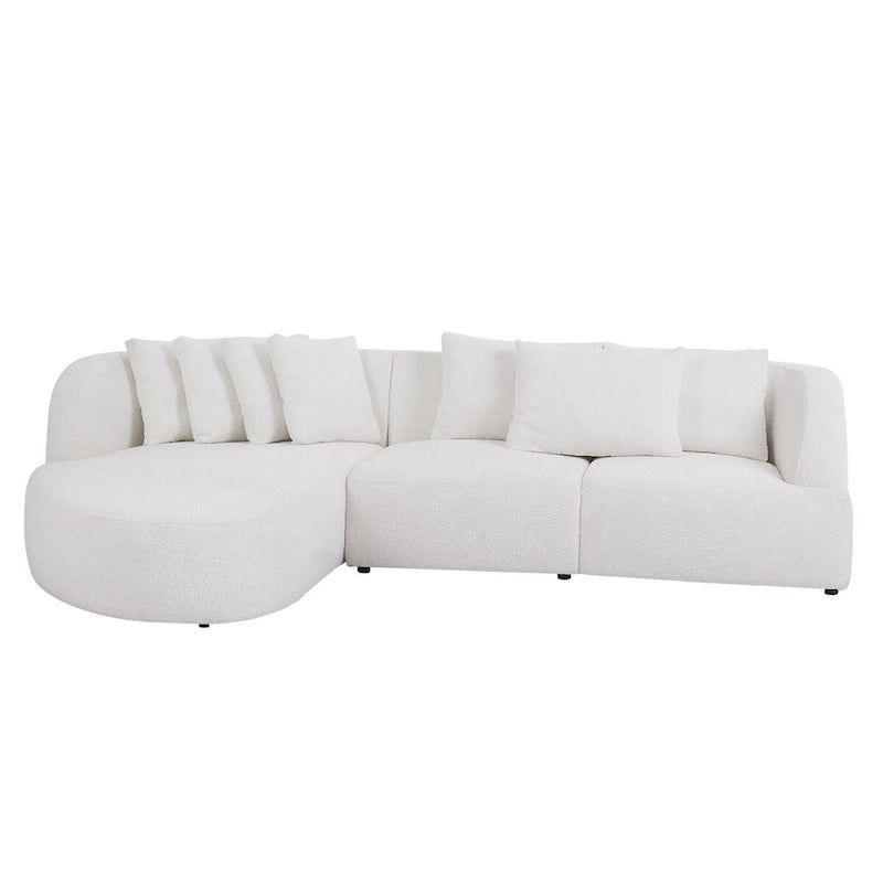 Boucle sofa,Modular Sectional Couch for Living Room Apartment Lounge,Free Combination