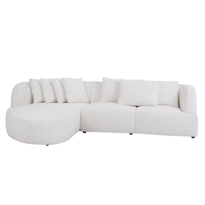 Boucle sofa,Modular Sectional Couch for Living Room Apartment Lounge,Free Combination