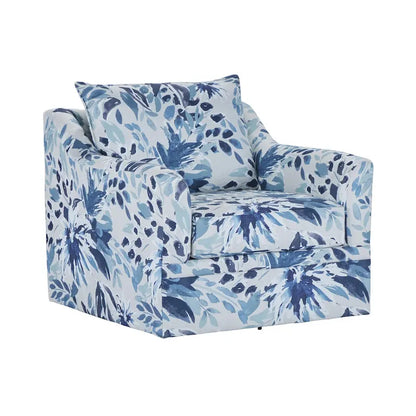 New Classic Furniture Anatasia Pillow Back Swivel Chair, Made in USA