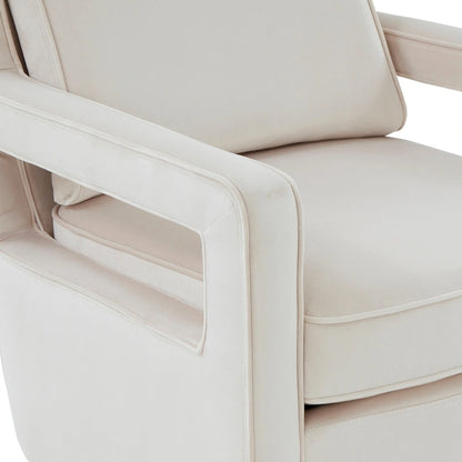 Velvet Accent Arm Chair