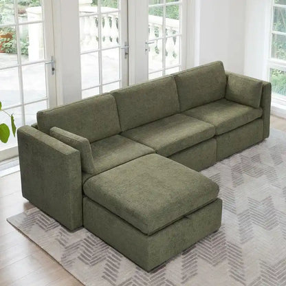Celia Oversized Modular Sectional Fabric Sofa Set