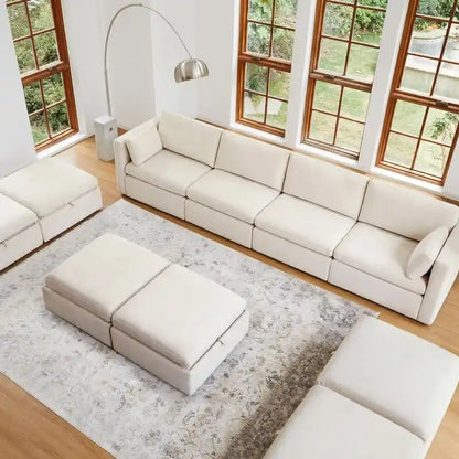 Celia Oversized Modular Sectional Fabric Sofa Set