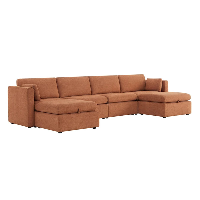 Celia Oversized Modular Sectional Fabric Sofa Set