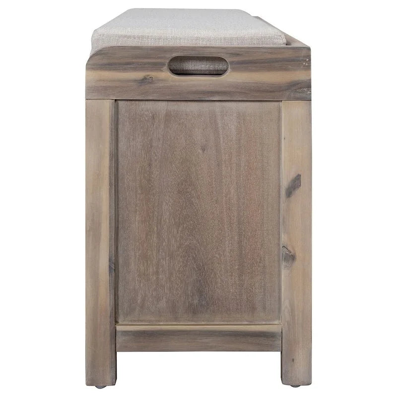 3-drawer Solid Wooden Storage Bench