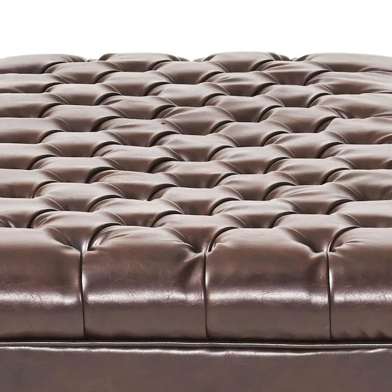Classic Stylish Upholstered Storage Bench with Tufted Button Decoration Seat