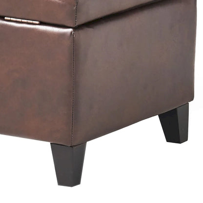 Classic Stylish Upholstered Storage Bench with Tufted Button Decoration Seat