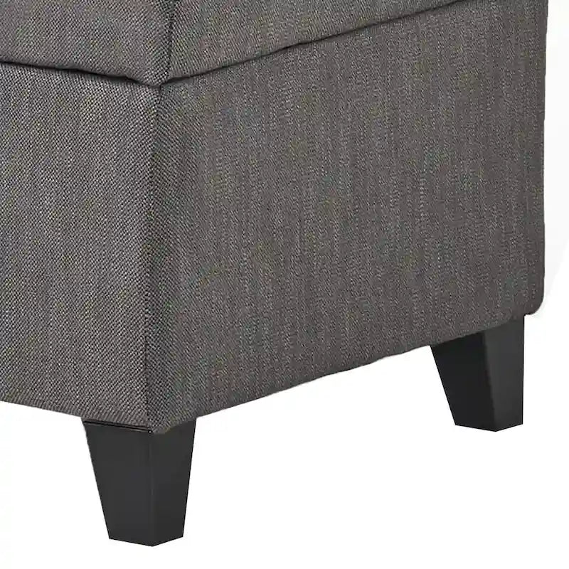 Classic Stylish Upholstered Storage Bench with Tufted Button Decoration Seat