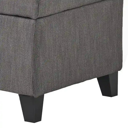 Classic Stylish Upholstered Storage Bench with Tufted Button Decoration Seat