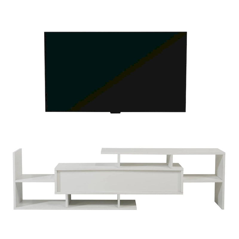 Surrey 60.2  2 Pc 1-Drawer Floating TV Stand Media Console with Open Shelves