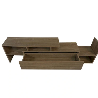 Surrey 60.2  2 Pc 1-Drawer Floating TV Stand Media Console with Open Shelves