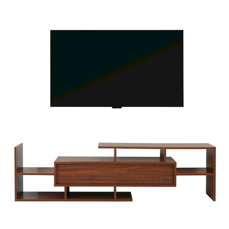 Surrey 60.2  2 Pc 1-Drawer Floating TV Stand Media Console with Open Shelves