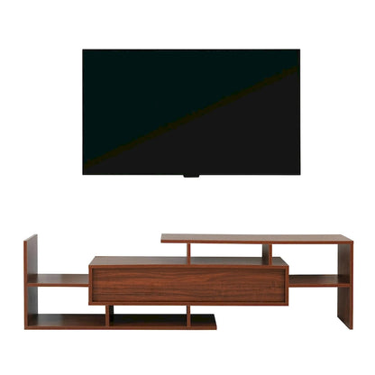 Surrey 60.2  2 Pc 1-Drawer Floating TV Stand Media Console with Open Shelves