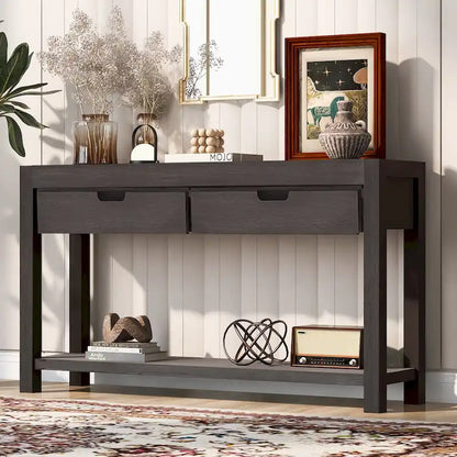 Console Table with 2 Drawers and 1 Shelf