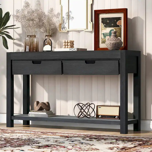 Console Table with 2 Drawers and 1 Shelf