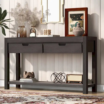 Console Table with 2 Drawers and 1 Shelf