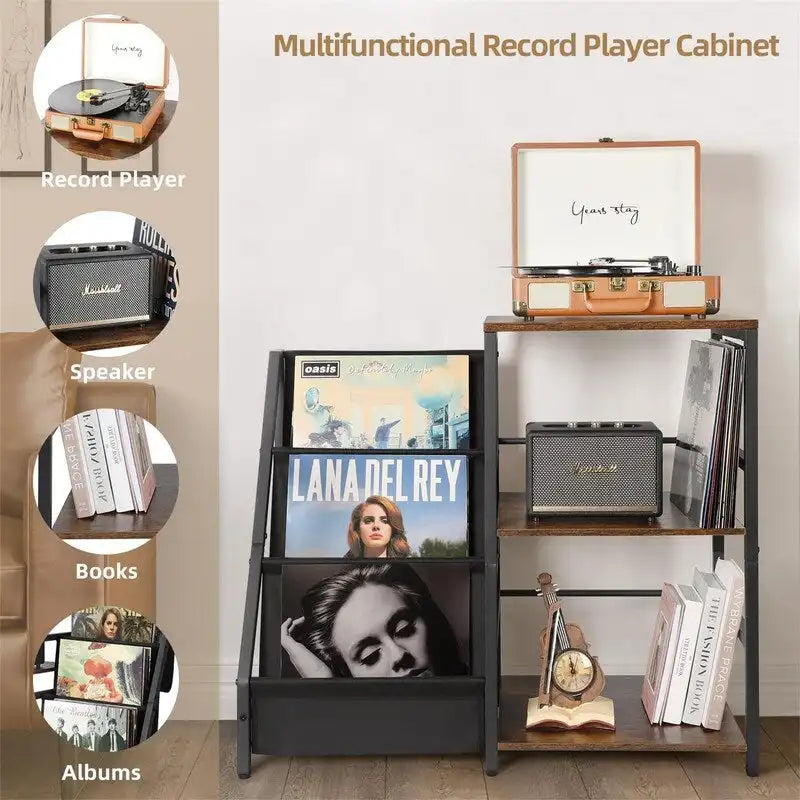 Record Player Stand - 15.74 D x 33.85 W x 29.72 H