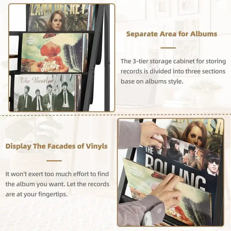 Record Player Stand - 15.74 D x 33.85 W x 29.72 H