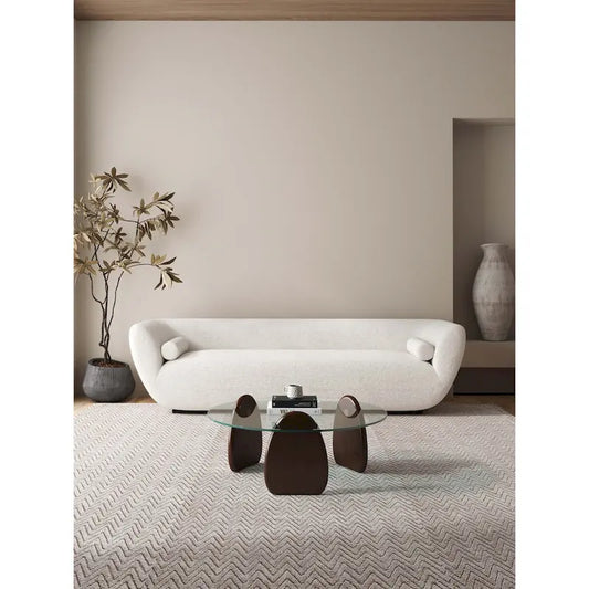 Manhattan Comfort Artesia Dark Walnut Modern Coffee Table