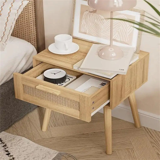 Bedroom Nightstands Wooden Night Stands - 11.81 D x 15.35 W x 19.69 H