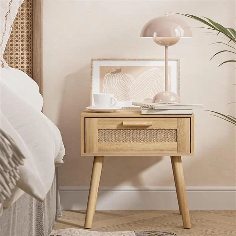 Bedroom Nightstands Wooden Night Stands - 11.81 D x 15.35 W x 19.69 H