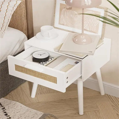 Bedroom Nightstands Wooden Night Stands - 11.81 D x 15.35 W x 19.69 H