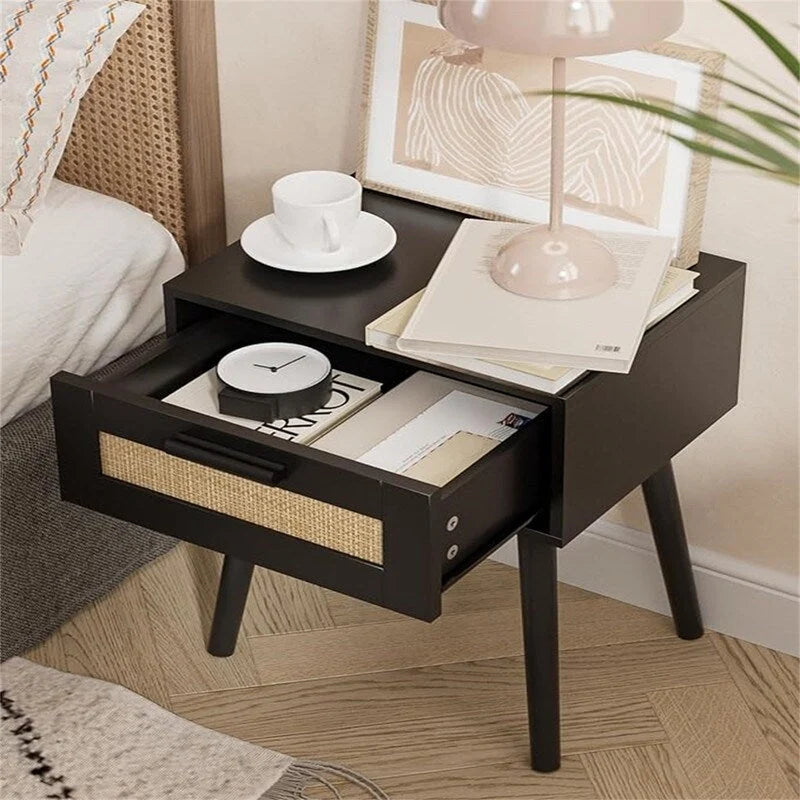 Bedroom Nightstands Wooden Night Stands - 11.81 D x 15.35 W x 19.69 H